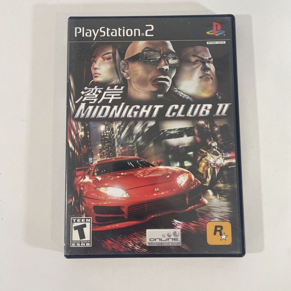Midnight Club II 2 PlayStation 2 PS2 Black Label Complete w/ Manual CIB Tested